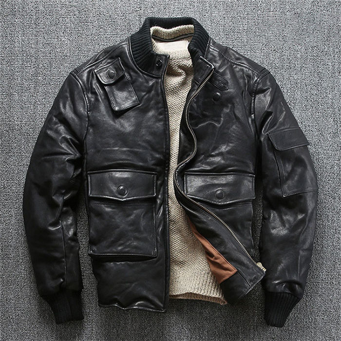 羊皮ジャケット レザージャケット 本革 レザーダウン ダウンジャケット 羊皮バイクジャケット ダウンコート バイクウェア メンズ お洒落 ファッション 送料無料