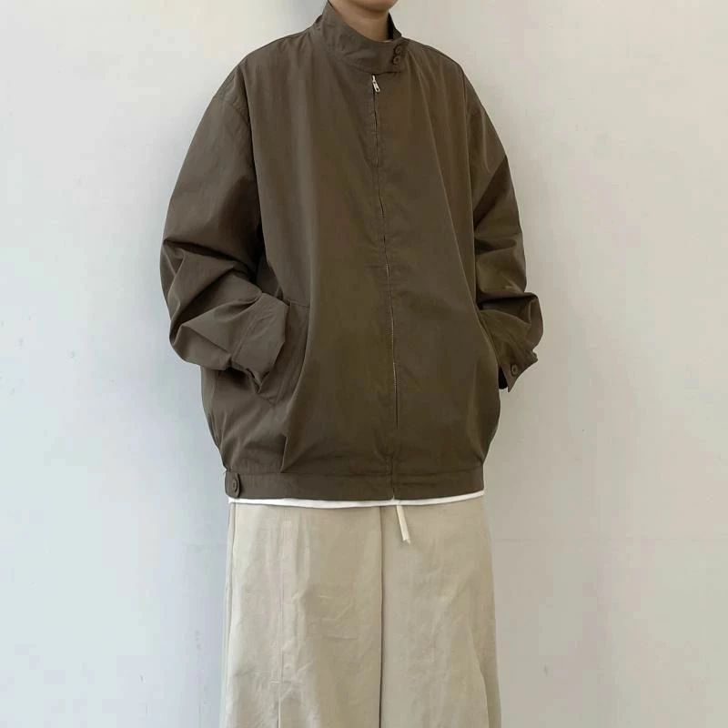 歳月 レトロ かっこいい 流行り物 分かりやすい 成年者 秋冬 上衣 二人組 服 レディース 成人男性用 韓国 春夏 モテ メンズ オシャレ 成人男性服 照明ランプ色合い メンズ ハリントン 心地よい 遊撃手