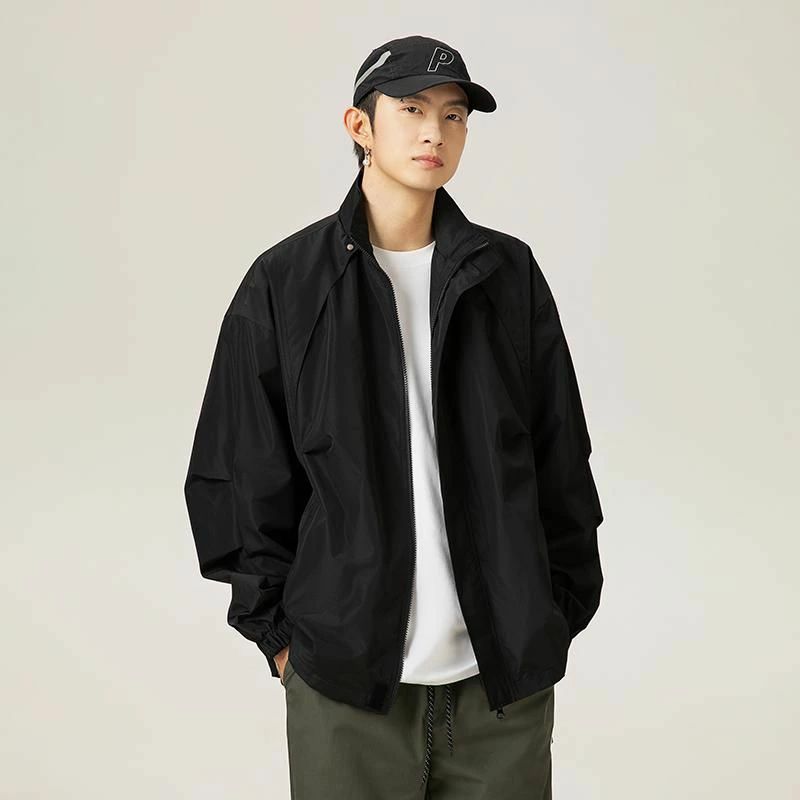 秋冬 春秋 メンズ 服 メンズ アメリカン メンズカジュアル 春夏 紳士服 モテ かっこいい 大人 ワークジャケット ファッション 薄手 男性用 スタンドカラー オシャレ ジャケット シンプル 韓国｜グッドライフパートナー