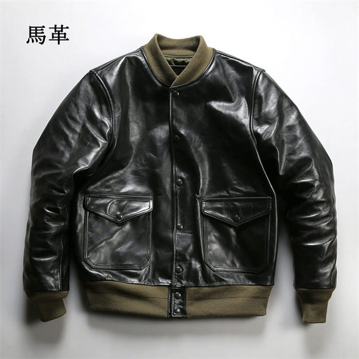 本革ジャケット ジャケット 革ジャン 馬革 ライダースジャケット 復古 レザージャケット バイクジャケット カジュアル スポーツ風 メンズ 上品 2023秋冬新作 送料無料