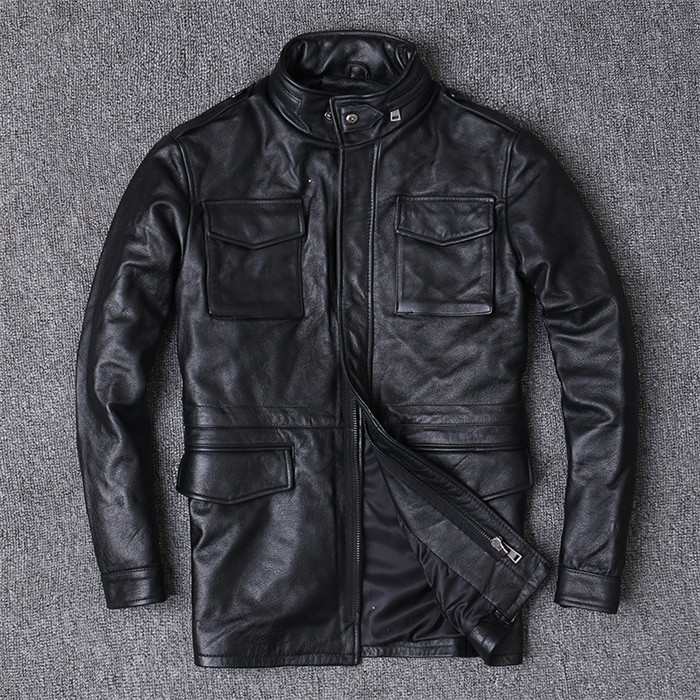 レザージャケット メンズ 本革ジャケット フライトジャケット 牛革 ミディアム丈 革ジャン 本革 革ジャケット ライダースジャケット レザーコート メンズ 父の日 送料無料