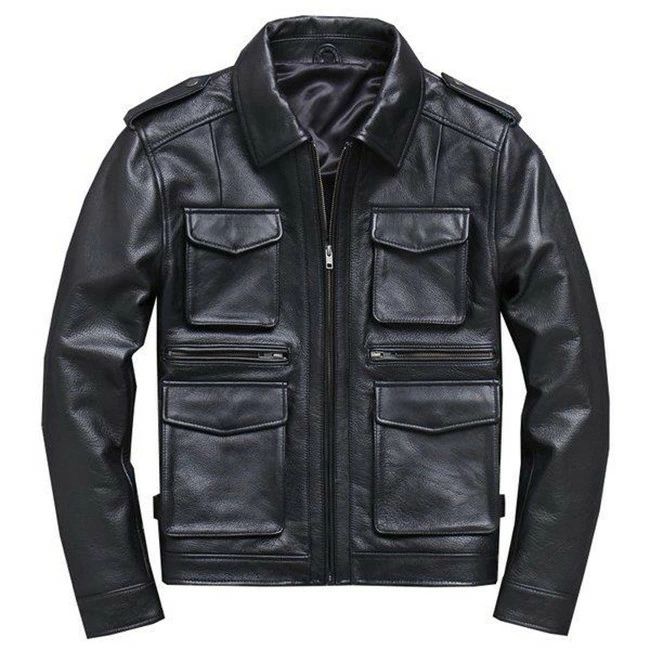 春秋 本革ジャケット フライトライダースジャケット カッコイイ ファッション 革ジャン レザーコート カジュアル防風 牛革製ジャケット 送料無料