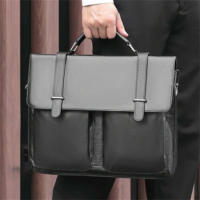 【本革】ビジネスバッグ メンズバッグ トートバック ブラック 牛革 2way ビンテージ メンズ メンズ 本革 仕事用 通勤用 大容量 防水 14,428円