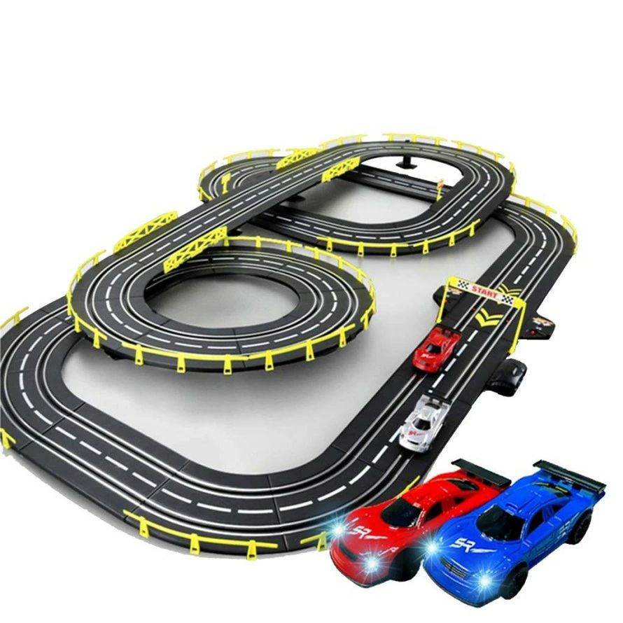 1:43スケールモデルのトラックレーシングカー鉄道スロットカー7.2Mスプライシングトラックボーイ誕生日プレゼントクリスマスギフト教育|グッドライフパートナー