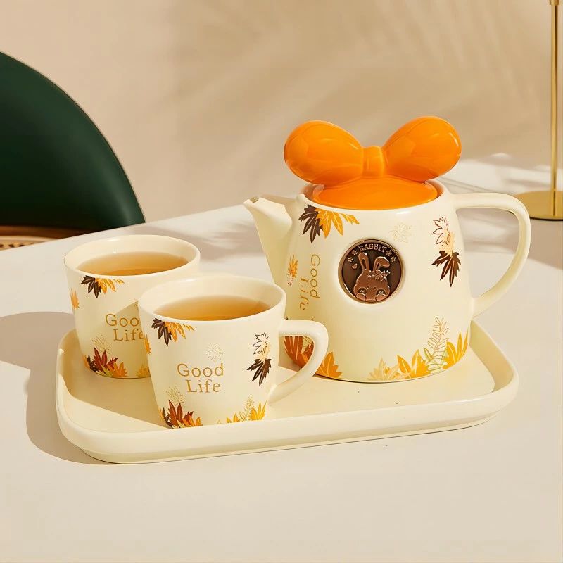 ティーポット 700ml 2カップ 陶器 箱付き 無地 プレーン かわいいポタリー ティーポット 4カップ 700ml お茶 紅茶 ティーストレーナー