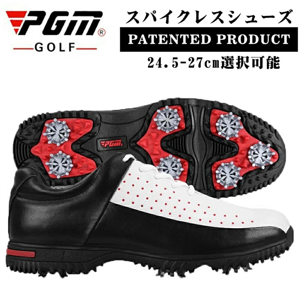 PGM正判定基準品  スニーカー 敬老の日 ゴルフシューズ スニーカー 揺るぎない手持ち部分 雨合羽 スニーカー メンズ ホンブルグ帽スパイク 御洒落 通気性 ス