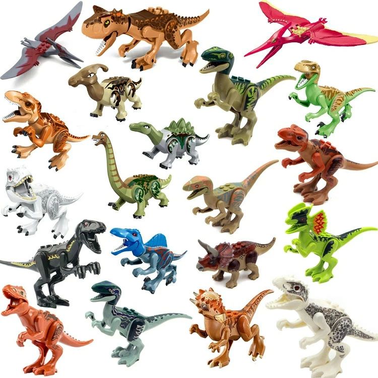 Dinosaur Blocks Set of 20 Jurassic World Dinosaurs Lego Compatible Lego Blocks LEGO Compatible Safari Park