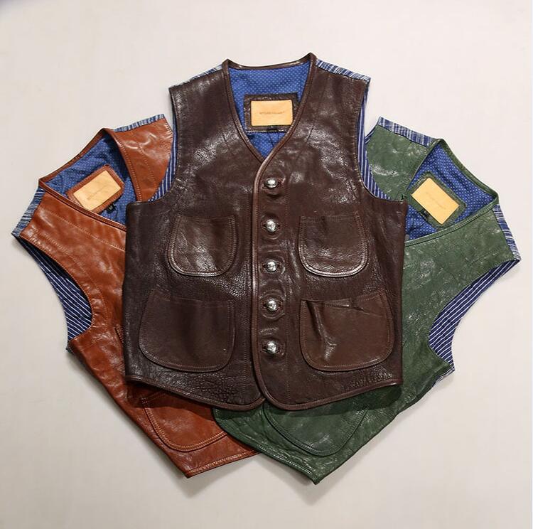 ヴィンテージ50ｓ 刷り直すひな型 レザージャーキン 限りない 本革 うつり変わり 羊革  Ｍ～4XL ライダース