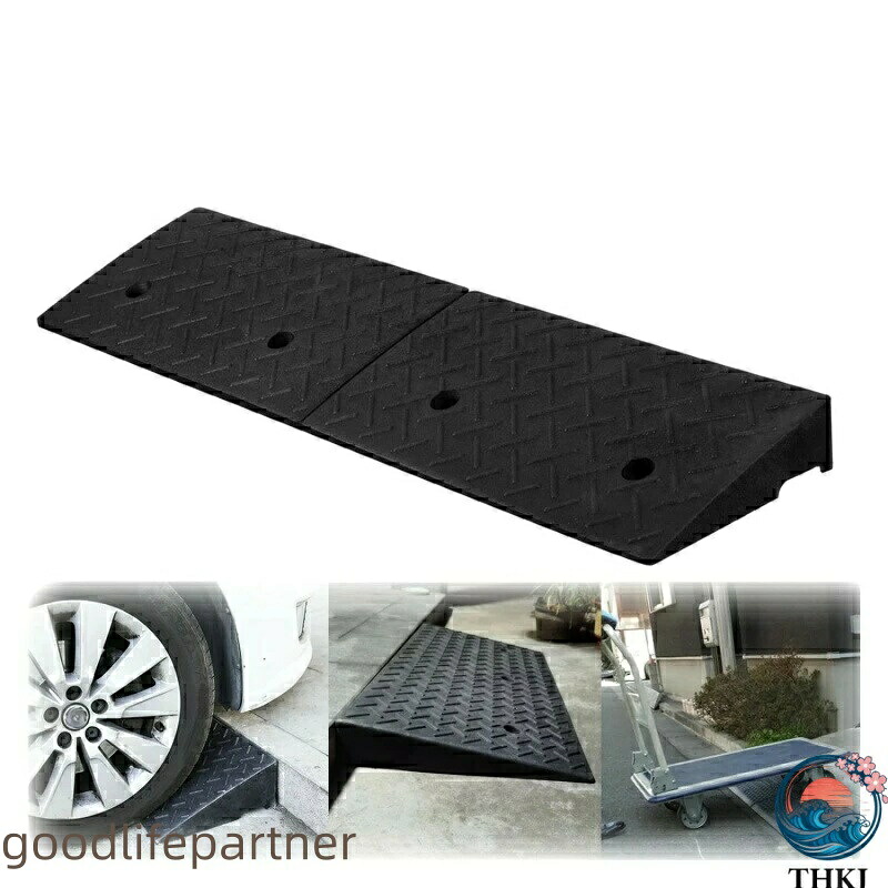駐車場 段差プレート 段差スロープ スロープ 段差解消 THKJ 5cm 6cm 7cm 8cm 9cm 10cm 12cm 15cm 20cm 段差用 カースロープ 車 diy 段差|グッドライフパートナー
