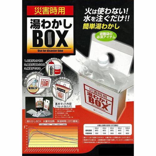 楽天市場 湯わかしbox基本セット 2回分 湯沸かし 災害時 緊急時 火を使わない グットライフショップ