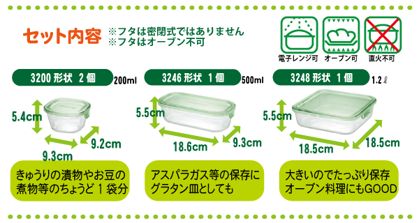 送料無料 iwaki イワキ パック＆レンジ システムセットミニ 4点セット 耐熱ガラス 保存容器 セット【PSC-PRN4G2】【PSC-PRN4P2】【CP】