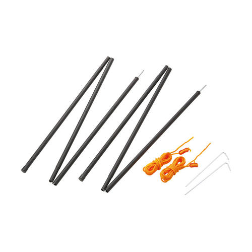 楽天市場】テントポール 木製 3本連結 分割式 180cm ウッドポール