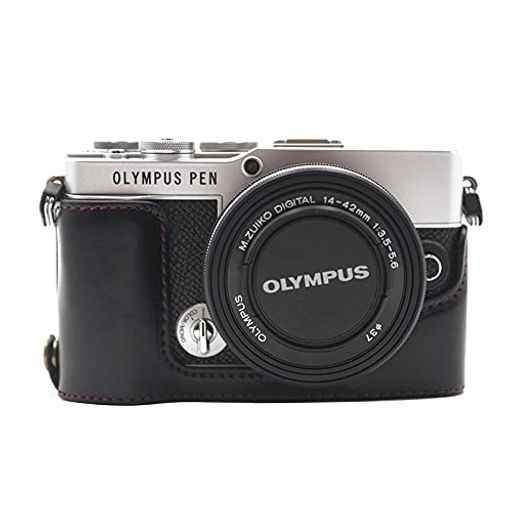 楽天市場】OLYMPUS PEN E-P7 ケース カメラケース PUレザーハーフ