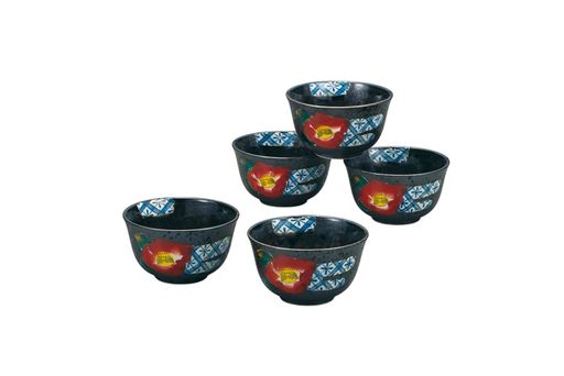九谷焼いわたや 汲出揃 黒釉山茶花 AP8-0532｜グッドグッドライフショップ