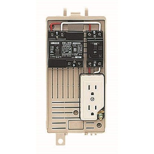 未来工業室外ワット数用存じ上げるボックス席短絡しゃ断器・分かれ出るブレーカ・コンセント内蔵ELB組込品1L-1C