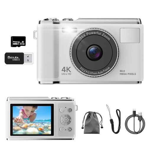 楽天市場】デジカメ【4K動画撮影、アップグレードされた真の50MP