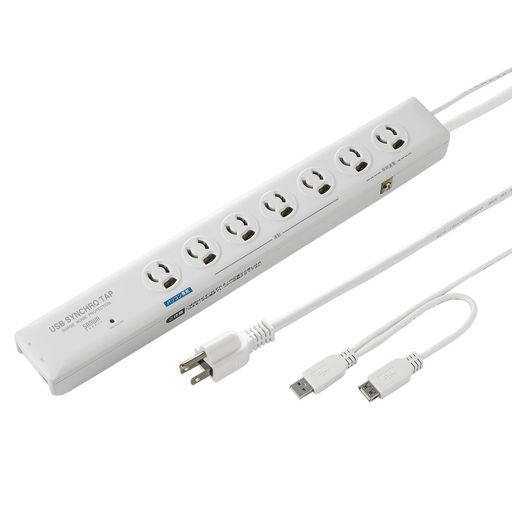 サンワサプライ高性能雷聯絡水道栓7個口TAP-RE10SPUN