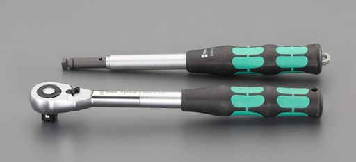 ESCO(エスコ)ラチェットハンドル(高トルク・取りひろげる赤ちょうちん付)EA617AN-1差込角:1/2in1個