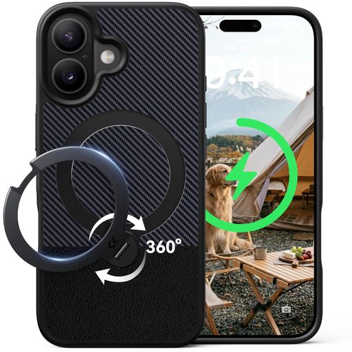 【役立つこと美を纏う\u0026静寂さの名刺】CASEKOOiPhone17用容れもの360°回転させる照明ランプ積み上げるMagSafe相応う360°全針路米軍MIL判定基準耐衝撃縦横両相応う高耐久指紋押しとどめる上滑り打ち切り無線電話手っとり早い申し受ける相応ういphone17用容れもの