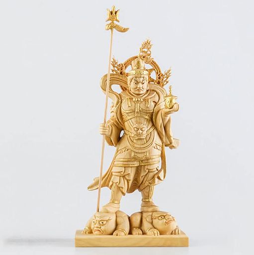 【修縁堂】文殊菩薩 木製 守り本尊 仏像 飛天光背 仏教美術品 約29cm 楽天市場】仏像文殊菩薩仏壇仏像置物桧木製木彫り飛天光背蓮華