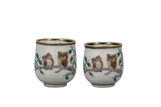 九谷焼いわたや 組湯呑 ふくろう AP8-0505｜グッドグッドライフショップ