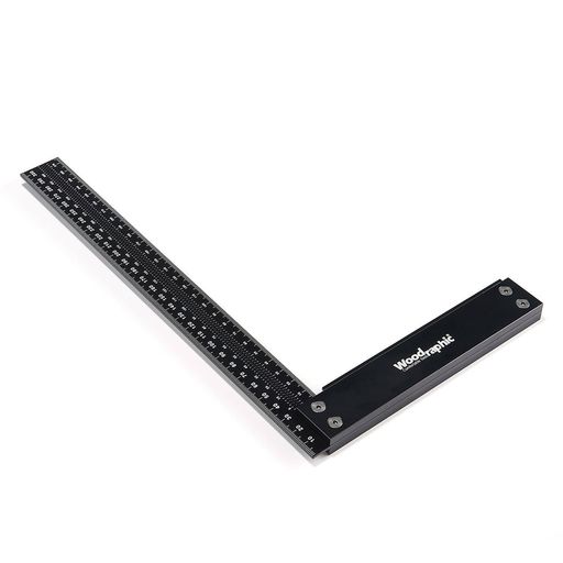 大工仕事飛騨工の価値付けるおよび目じるし用のシグネチャープレシジョンスクエア引き受ける物指し - 労働者階級の飛騨工御役目用軽銀鋼骨組み物の具 (300粍)