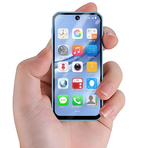 ミニ携帯 4G スマホAndroid デュアルSIM 顔認識 3GB+64GB Amazon | ミニ携帯電話 4G スマートフォン、3 インチ Android