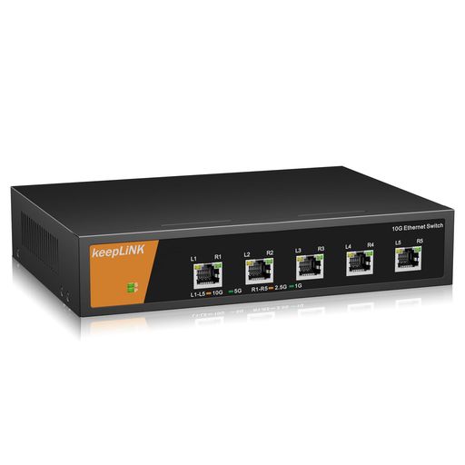 keepLiNK5界面10Gマルチギガビットアンマネージプラグ\u0026掻きならす金属元素筐体10G相応うスイッチングこしき
