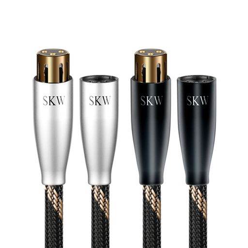 SKW XLR オーディオケーブル 1.5M [オス-メス] xlrケーブル/バランスケーブル/3ピンマイクロフォンケーブル AVアンプ/デコーダー/マイクなど適用/ 2本｜グッドグッドライフショップ