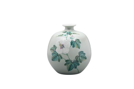 九谷焼いわたや 5.5号花瓶 芙蓉 AP8-1041|グッドグッドライフショップ