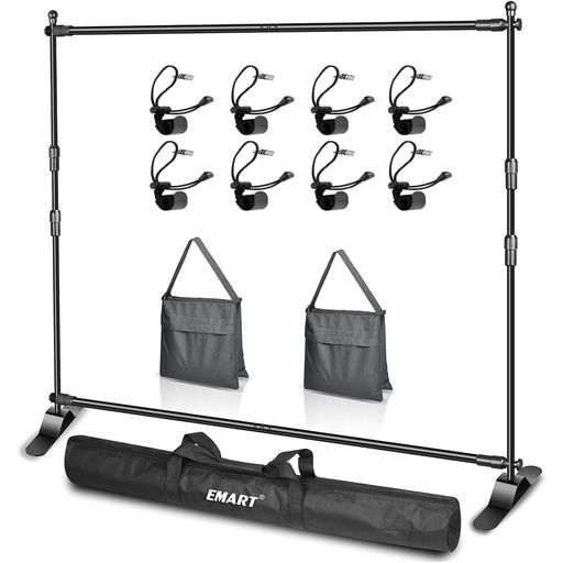 EMART 背景スタンド 背景バナースタンド 240x240cm 伸縮式 幅、高さ調節可能 合金製 高耐久 グリーンバックスタンド簡単組立 展示会、トレードショー、 パーティー装飾などに適用 写真撮影&hellip;｜グッドグッドライフショップ