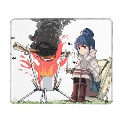 ゆるキャン△ゲーミングマウスパッド防水滑り止め耐久性おしゃれマウス用パッドズオフィス/自宅兼用画像