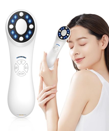 美顔器リフトアップEMSRF美顔器1台多役イオン導出イオン導入3光LED搭載6種類モード4段階レベル毛穴汚れとりイオン美顔器温感機能肌引き締めリフトケア肌ケア口元ケアフェイスケア自宅エ…
