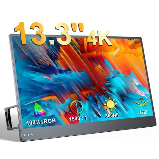 楽天市場】4Kモバイルモニター13.3インチUPERFECT超軽量自立型