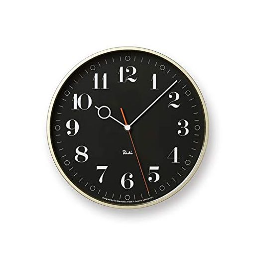 レムノス柱時計アナログRIKIRINGCLOCKリキリングクロックWR20-05BKLemnos