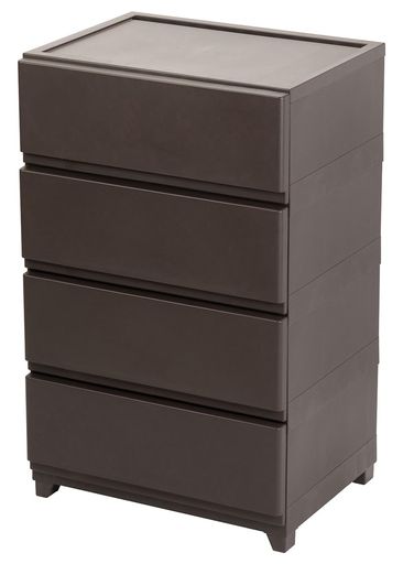 JEJアステージ(JEJAstage)納める洋服箪笥壁付デコニーシーヴォワイド4段暗然たる赤銅色日本製W54xD41.7xH86.1珊