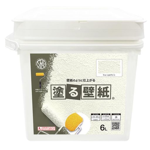 ニッペ(Nippe)ペンキ塗料STYLE塗る壁紙6Lカラー:ウォールホワイト|水性低臭室内壁塗装保存可能日本製4976124875724 9,700円