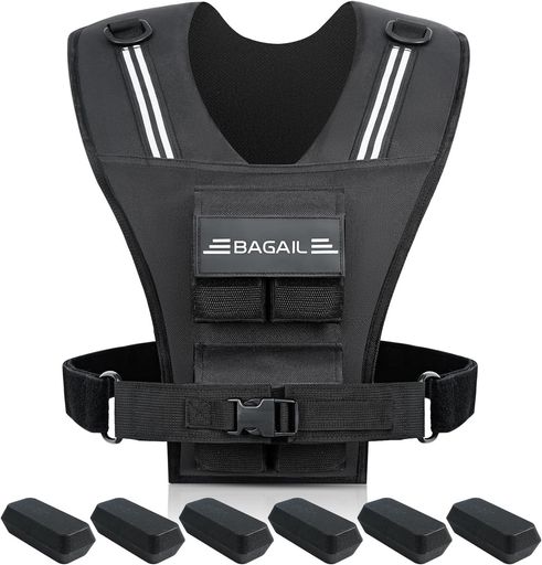BAGAILウェイトベス ト増嵩限りない20LB/30LB/30LB 水洗いする能力のある 掛け目自然調整可 おもり 限りない 分銅 限りない 掛け目限りない 厄介なもの運動すること 速乾 通気 筋トレ 唖鈴 変数式 用心深さ形づくる 男女兼用 20LB(ほぼ…