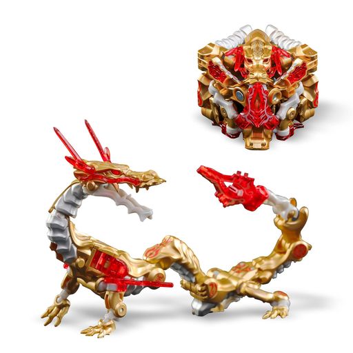 【辰年記念・金色限定塗装】BEASTBOX(ビーストボックス)52TOYSINFINITYBOXIB-04CHINESEDRAGON-GoldenDragon中華竜「金竜」「ゴールデンドラゴン」変形おもちゃキューブから金竜に変形