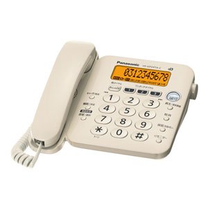 【中古】(非常に良い)パナソニック 留守番電話機 親機のみ ベージュ VE-GP24TA-C