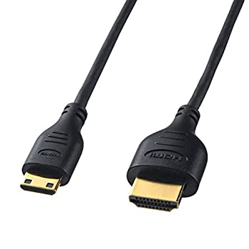 【中古】（非常に良い）SANWA SUPPLY イーサネット対応ハイスピードHDMIミニケーブル 1m KM-HD22-10H