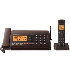 【中古】せつ然たる デジタルコードレスFAX 子機1台付き添い人 1.9GHz DECT標準尺度遣りくち 赤銅色系 UX-310CL-T