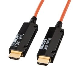 【中古】（人並み外れたに好いたらしい）サンワサプライ 光衣料繊維HDMI有線テレビ 50m KM-固定ディスク20-FB50