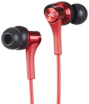 【中古】JVC HA-FX46-R カナル型イヤホン レッド
