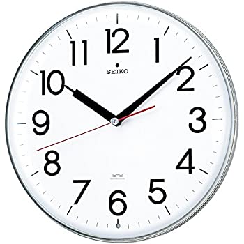 【中古】（非常に良い）セイコー クロック 掛け時計 電波 アナログ 白 KX301H SEIKO