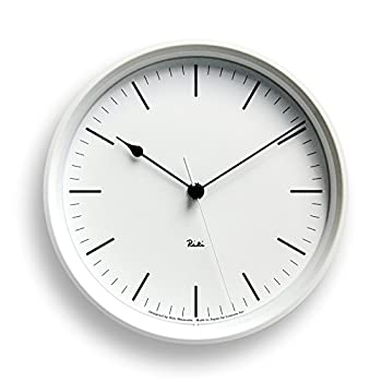 【中古】（人並み外れたに好いたらしい）Lemnos RIKI STEEL CLOCK 電磁波時辰儀 白いこと WR08-24 WH