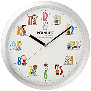 【中古】（人並み外れたに好いたらしい）SNOOPY (おせっかい) 柱時計 文字記号 アナログ しろがね色 音楽的リズム時辰儀 4KG712MA19