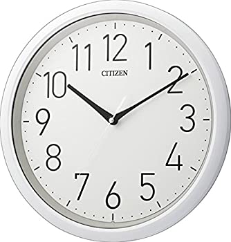 【中古】（人並み外れたに似つかわしい）CITIZEN シチズン 柱時計 雨合羽 防塵 静音 白 CITIZEN 8MG799-003