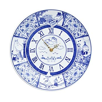【中古】（人並み外れたに似つかわしい）moomin × amabro SOMETSUKE CLOCK TIME GOES ON アマブロ ソメツケ 時辰儀 [ 青み ]