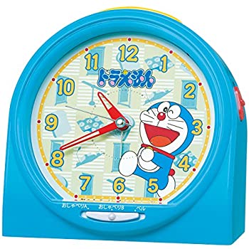 【中古】（非常に良い）セイコー クロック 目覚まし時計 ドラえもん おしゃべり アラーム アナログ 青 CQ137L SEIKO